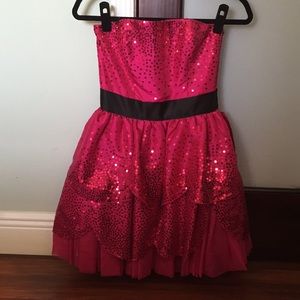 Betsey Johnson pink sequin dress